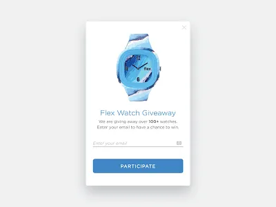 Day 97 - Giveaway 097 card clean dailyui flex free gift giveaway mobile uidesign user interface watch