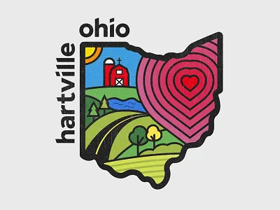 Hartville, Ohio adobe design emblem graphic illustration illustrator logo ohio typography