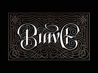Brave caligrafía calligraphy lettering letters type typo typography