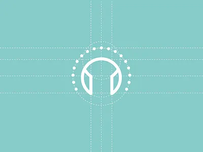Meditation Headphones Icon Logo c headphones icon letter c logo meditation mindfulness music podcast