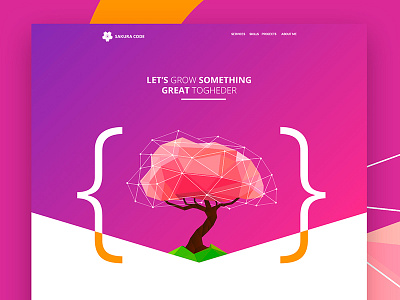 Sakura Code code mockup personal ui ux website