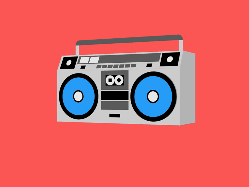 Boombox 80s boombox c4d cinema 4d motion motion graphics vector vintage