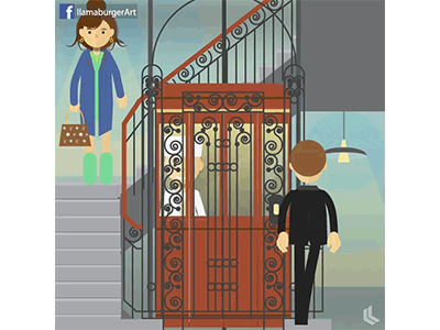 Elevator aftereffets gfx motiongraphic vector