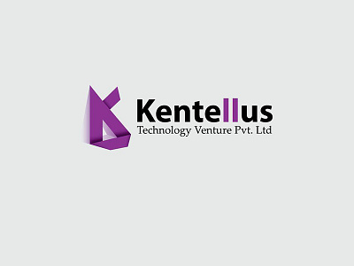 Kentellus Logo 3d logo illustrator logo design minimal