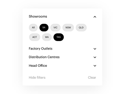 Filter Card (Mobile) card expand filter mobile state tags ui wireframe xd