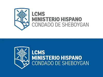 LCMS Sheboygan County Hispanic Outreach logo brand identity church cross hispanic outreach logo ministry