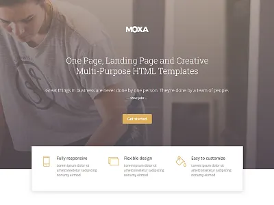 Business web page business clean corporate creative minimal one page r.gen rgen site web design website white