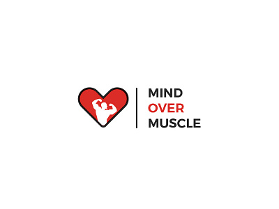 Mind over muscle logo health heart logo mind muscle