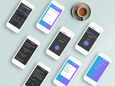 Omnireporter app concept mobile recorder ui