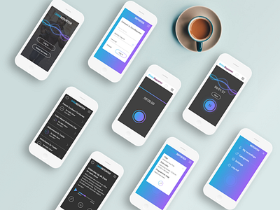 Omnireporter app concept mobile recorder ui