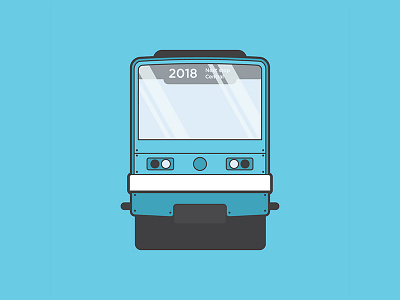 Trains: Public 2d design face front illustration public simple train trains transport