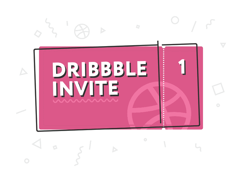 Dribbble Invite animation dribbble invite swooooooosh ticket