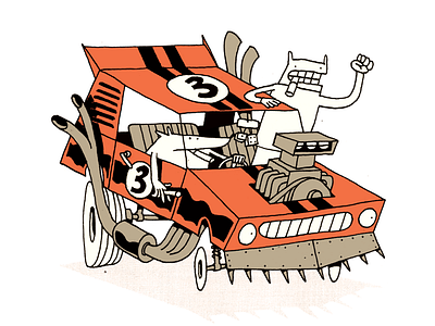 Harvester car drag draw engine force pipes speed spike sport truck weapon