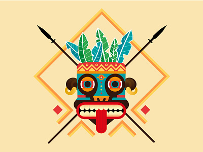 AZTEC aztec mask spear