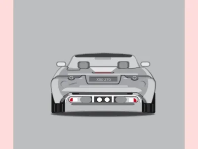 Car Illustration black design elegant grey illustration tidy vector vectorart