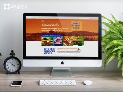 Website Echap'et Belles car mockup webdesign website