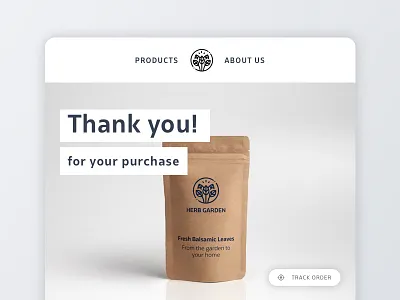 Email Reciept e commerce email message post purchase product thank you track order