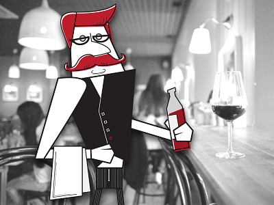 Rejected character character design host sommelier wine tasting