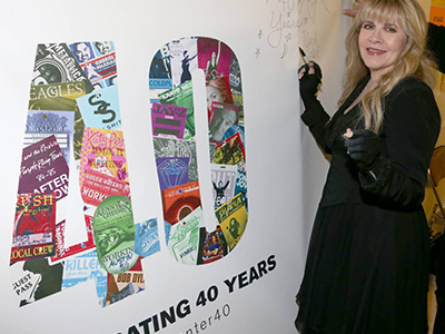 40th Anniversary Signing Wall 40th anniversary backstage installation signing wall