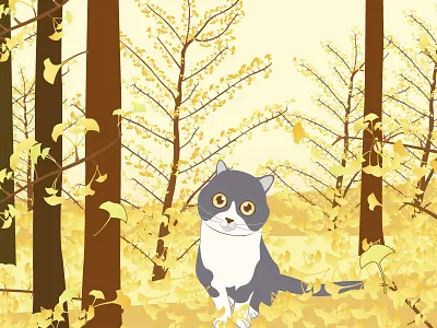 杏林树下 落叶复纷飞