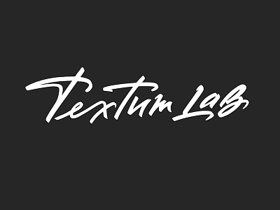 Textumlab 1 calligraphy identity lettering logo logotype