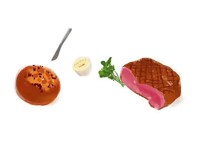 小号虎食丨Morton Grill graphic illustrations