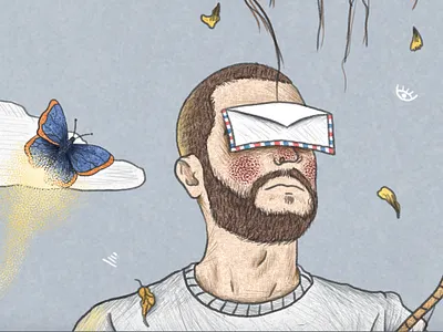 Lost Conversation death illo illustration light monarch photoshop sketch sketchbook texture