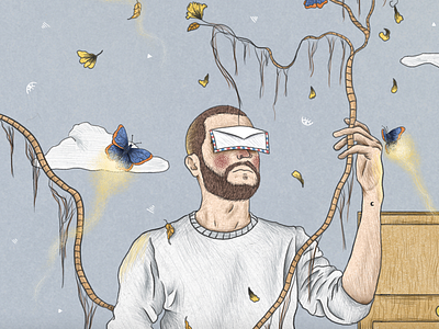 Lost Conversation death illo illustration light monarch photoshop sketch sketchbook texture