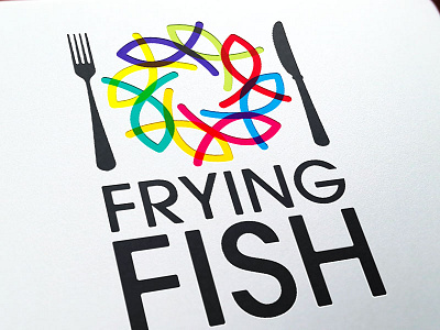 Frying Fish Logo branding culinary fish food identity logo presentation restaurant sea food shack