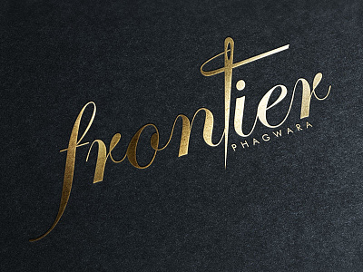 Frontier Logo branding clothing fashion identity logo presentation retail