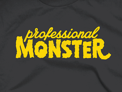 Professional Monster Shirt Design holtermonster monster screenprint shirt shirt design typography vector