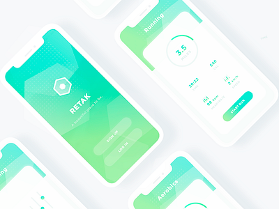 Running App design uiux web