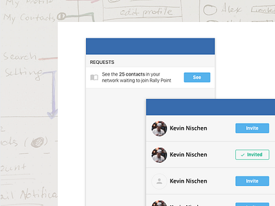 Connections Invite invite mobile new member acquisition product design social ux