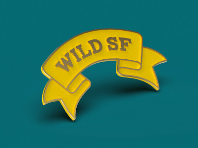 Wild SF Pin enamel flag pin ribbon san francisco