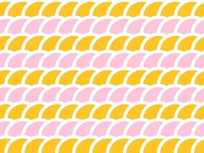 Yellow/Pink Pattern No. 6 circles color dots pattern pink shape yellow