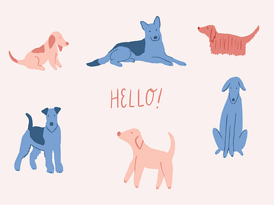 hello doggies animals dog dogs fluffs pattern puppy