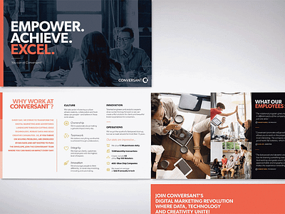 Conversant: Recruiting Phamplet brochure pamphlet print