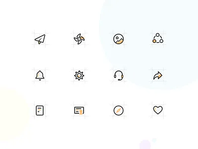 icon button direction flight icon set