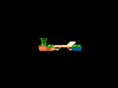 Mo' Plants 8 bit retro shrubs tree