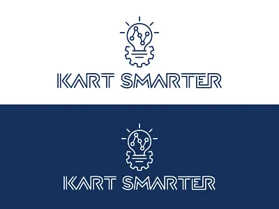 Kart Smarter logo (alternate) brand identity data kart logo motorsports racing smarter