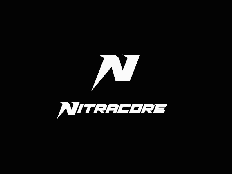 Nitracore Logo Animation animation fitness gym logo logotype protein sport supplement