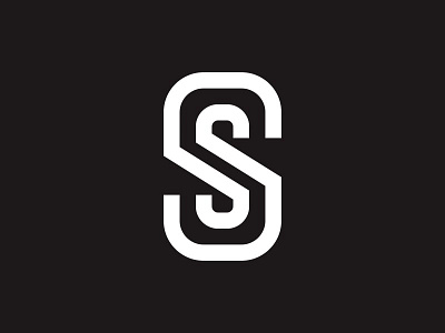 SS bold initial logo monogram simple