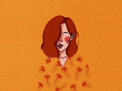 There's Plenty of Fish in the Sea 2/3 braids diego la diabla drawing hair illustration jellyfish octopuss orange pattern red shirt