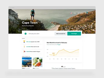 Manage My Booking — #2 Detail of destination flight header kiwi list todo travel trip web
