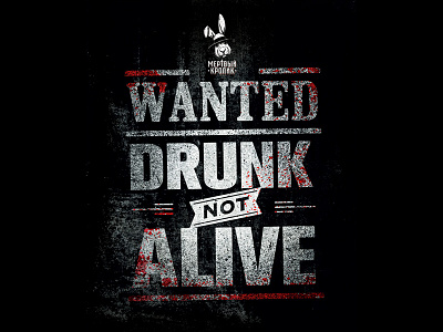 Dead Rabbit Bootlegger Bar Poster Concept alcohol bar bootlegger craft dead gangster hat rabbit rough