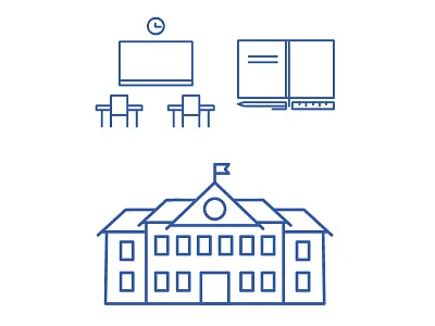 School vector set illustration school simple vector