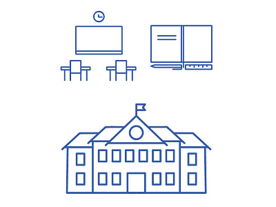 School vector set illustration school simple vector