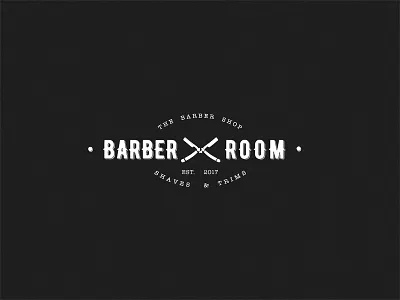 Barber Room Barbershop barber barber room barbershop logo logodesign shaves trims