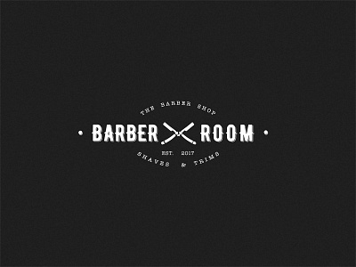 Barber Room Barbershop barber barber room barbershop logo logodesign shaves trims