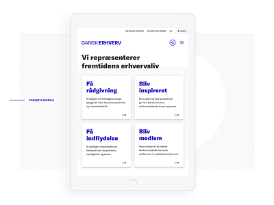 Dansk Erhverv branding identity webdesign